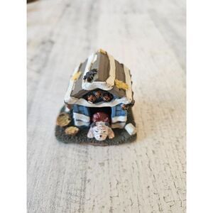 Lemax tricked out bulldog dog doghouse Halloween village accessory